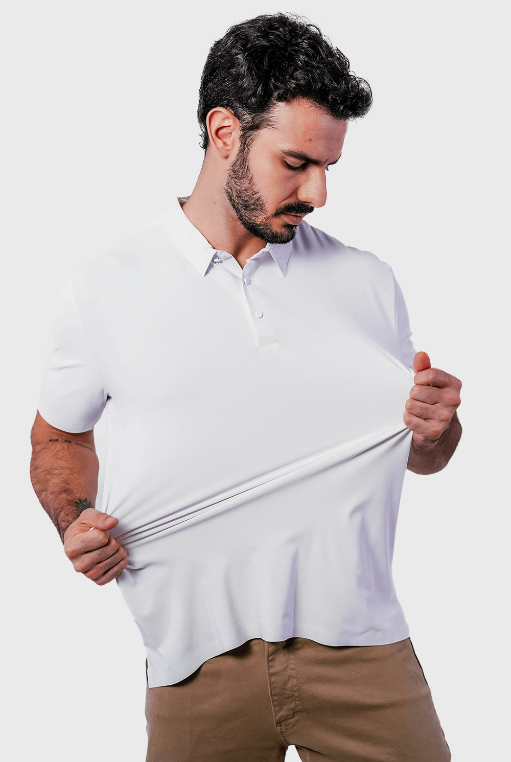 Polo Tech Light AMALZEN™ Tecido Tecnológico