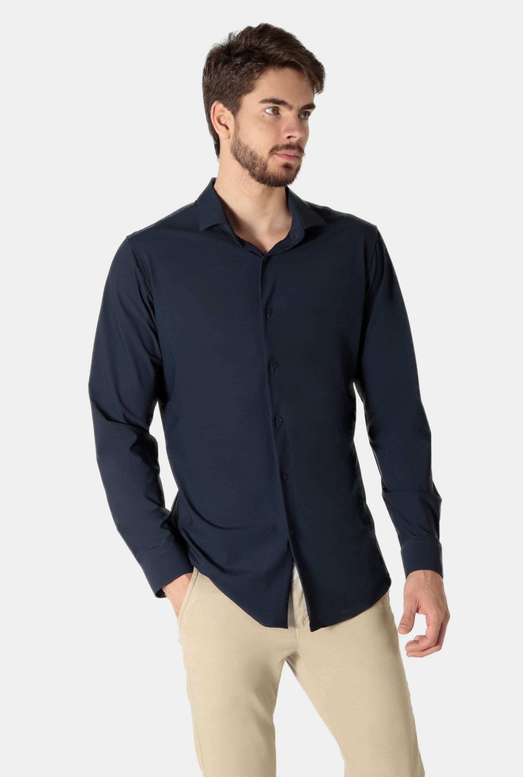 Camisa Tech Poliamida Stretch - Anti Rugas
