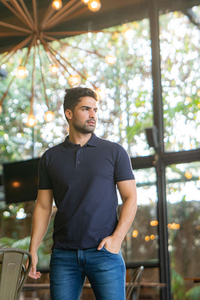 Polo Piquet AMALZEN™ Algodão Pima